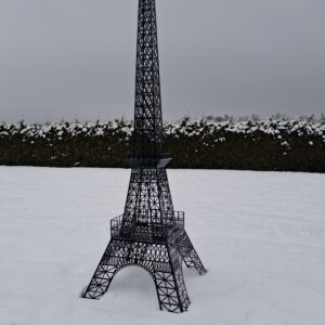 Eifelturm Skulptur in schwarz pulverbeschichtet