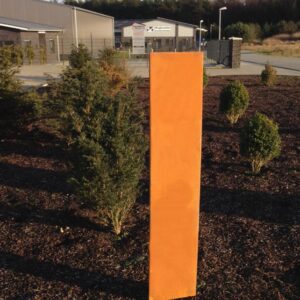 GA03/GA03A Edelrost Gartenschild "ohne Verzierung"