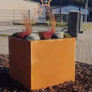 HO02 Edelrost Hochbeet Pflanzgefäß aus 2 mm Stahlblech