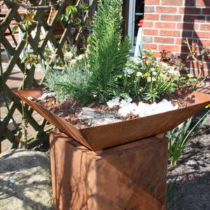 RS11 Edelrost Säule_50cm ohne Verzierung