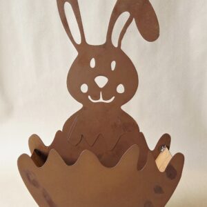 RH002 Edelrost Schale "Hase"