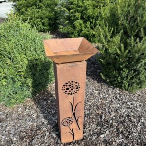 RS56 Edelrost Säule "Pusteblume"