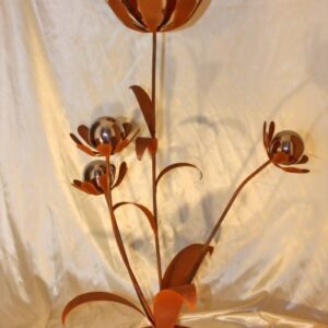 ST400 Edelrost Blumen-Skulptur